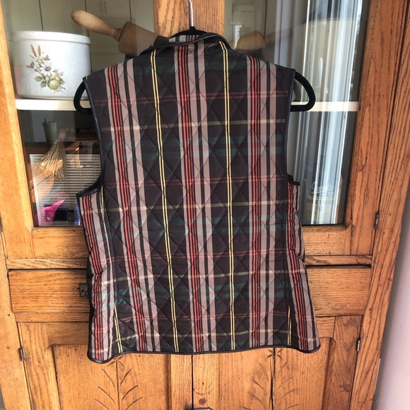 Talbots Plaid Quilted Vest - Picture 3 of 4
